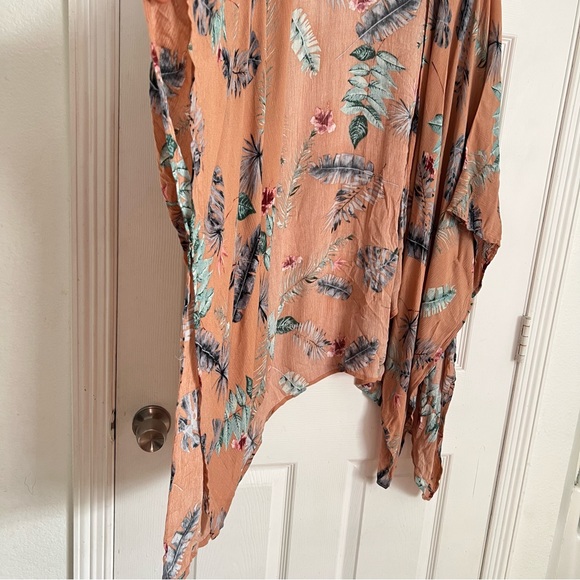 Tropical Print Kimono Cardigan - Picture 6 of 9